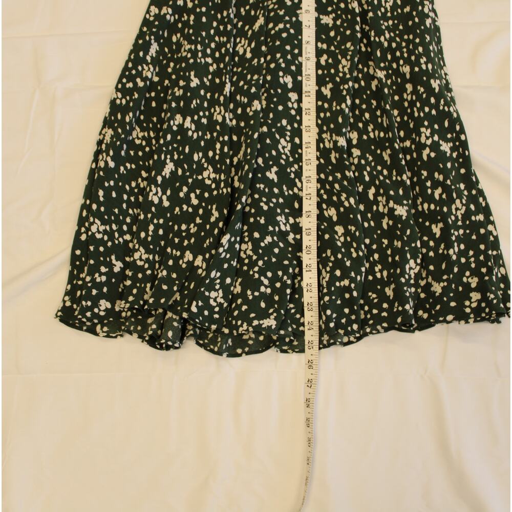 HOBBS London Belinda Contemporary Petal Print Fit & Flare Dress Green Size 4 - Picture 8 of 10